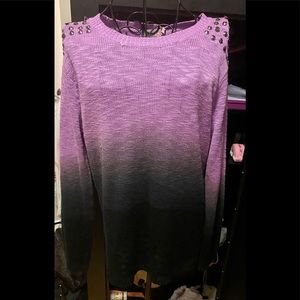 NWT Purple Ombré Sweater